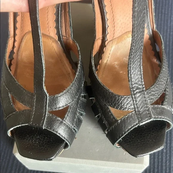 Lucky Brand “Randy” Black Strappy Heels - Picture 9 of 12